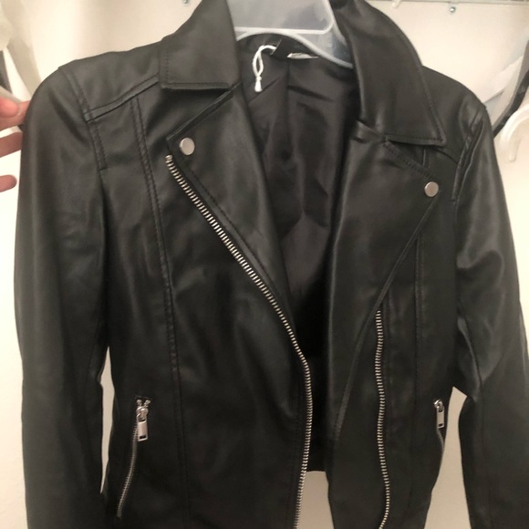 H&M Jackets & Coats New Hm Leather Jacket Poshmark